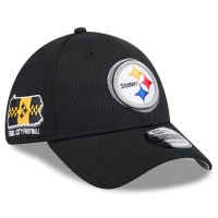 Бейсболка Pittsburgh Steelers New Era 2024 NFL Draft 39THIRTY - Black
