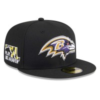 Бейсболка Baltimore Ravens New Era 2024 NFL Draft 59FIFTY - Black