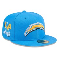 Бейсболка Los Angeles Chargers New Era 2024 NFL Draft 59FIFTY - Blue