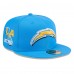 Бейсболка Los Angeles Chargers New Era 2024 NFL Draft 59FIFTY - Blue