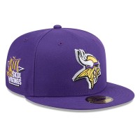 Бейсболка Minnesota Vikings New Era 2024 NFL Draft 59FIFTY - Purple