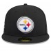Бейсболка Pittsburgh Steelers New Era 2024 NFL Draft 59FIFTY - Black