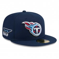 Бейсболка Tennessee Titans New Era 2024 NFL Draft 59FIFTY - Navy