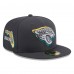 Бейсболка Jacksonville Jaguars New Era Official 2024 NFL Draft On Stage 59FIFTY - Graphite