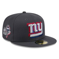 Бейсболка New York Giants New Era Official 2024 NFL Draft On Stage 59FIFTY - Graphite