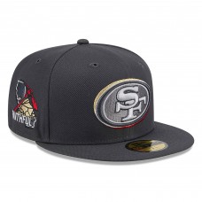 Бейсболка San Francisco 49ers New Era Official 2024 NFL Draft On Stage 59FIFTY - Graphite