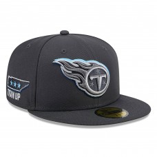 Бейсболка Tennessee Titans New Era Official 2024 NFL Draft On Stage 59FIFTY - Graphite