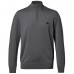New York Jets Charles Tyrwhitt Merino Quarter-Zip Pullover Sweater - Gray
