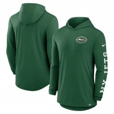 New York Jets Nike Green Blitz Tri-Blend Dri-FIT Long Sleeve Hoodie T-Shirt New York Jets Nike Green Blitz Tri-Blend Dri-FIT Long Sleeve Hoodie T-Shirt