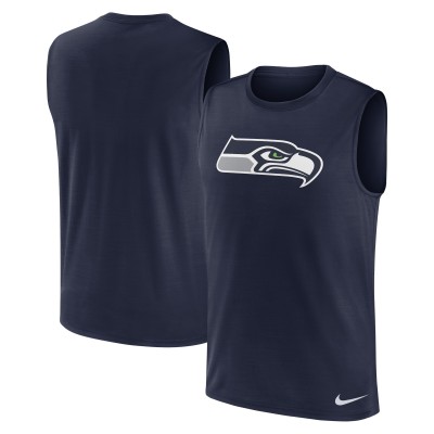 Майка Seattle Seahawks Nike Blitz Legend Muscle - College Navy