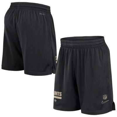Шорты New Orleans Saints Nike Black 2024 Sideline Performance Mesh