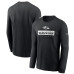 Футболка с длинным рукавом Baltimore Ravens Nike Black Sideline Dri-FIT