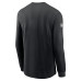 Футболка с длинным рукавом Baltimore Ravens Nike Black Sideline Dri-FIT