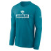 Футболка с длинным рукавом Jacksonville Jaguars Nike Sideline Performance - Teal