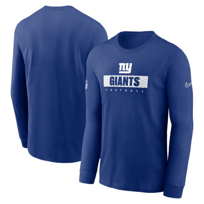 Футболка с длинным рукавом New York Giants Nike Sideline Performance - Royal