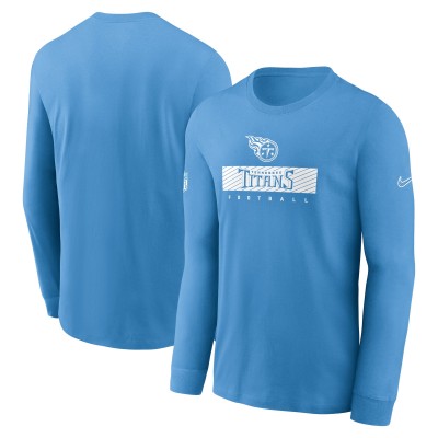 Футболка с длинным рукавом Tennessee Titans Nike Sideline Performance - Light Blue