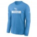 Футболка с длинным рукавом Tennessee Titans Nike Sideline Performance - Light Blue