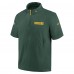 Футболка на короткой молнии Green Bay Packers Nike 2024 Sideline Coach - Green