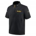 Футболка на короткой молнии Pittsburgh Steelers Nike 2024 Sideline Coach - Black