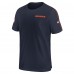 Футболка Chicago Bears Nike 2024 Sideline Coach UV Performance - Navy