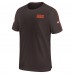 Футболка Cleveland Browns Nike Brown 2024 Sideline Coach UV Performance