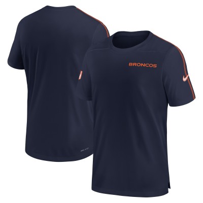 Футболка Denver Broncos Nike 2024 Sideline Coach UV Performance - Navy