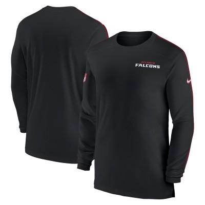Футболка с длинным рукавом Atlanta Falcons Nike Sideline Coach UV Performance - Black