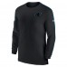 Футболка с длинным рукавом Carolina Panthers Nike Sideline Coach UV Performance - Black
