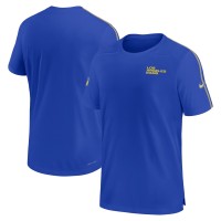 Los Angeles Rams Nike Royal 2024 Sideline Coach UV Performance T-Shirt