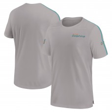 Футболка Miami Dolphins Nike 2024 Sideline Coach UV Performance - Gray