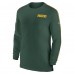 Футболка с длинным рукавом Green Bay Packers Nike Sideline Coach UV Performance - Green