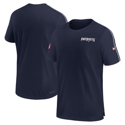 Футболка New England Patriots Nike 2024 Sideline Coach UV Performance - Navy