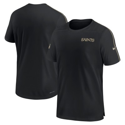 Футболка New Orleans Saints Nike 2024 Sideline Coach UV Performance - Black