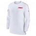 Футболка с длинным рукавом Kansas City Chiefs Nike Sideline Coach UV Performance - White