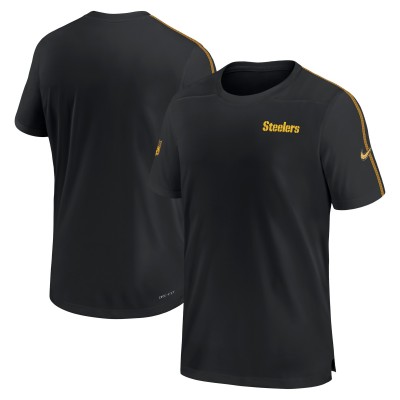 Футболка Pittsburgh Steelers Nike 2024 Sideline Coach UV Performance - Black