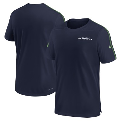 Футболка Seattle Seahawks Nike 2024 Sideline Coach UV Performance - College Navy