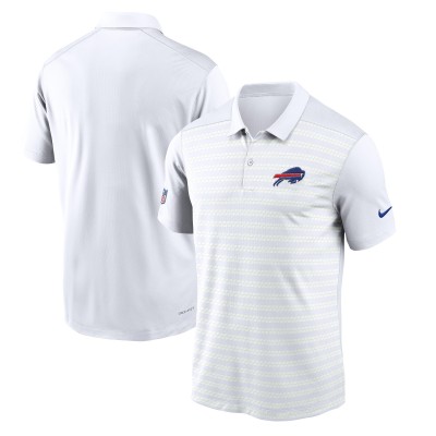 Buffalo Bills Nike White Sideline Victory Dri-FIT Polo