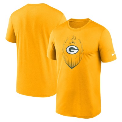 Футболка Green Bay Packers Nike Gold Primetime Legend Icon Performance