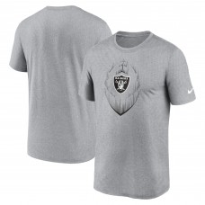 Футболка Las Vegas Raiders Nike Primetime Legend Icon Performance - Heather Gray Футболка Las Vegas Raiders Nike Primetime Legend Icon Performance - Heather Gray