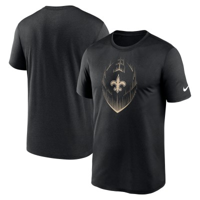 Футболка New Orleans Saints Nike Black Primetime Legend Icon Performance