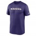 Футболка Baltimore Ravens Nike Primetime Legend Wordmark Performance - Purple