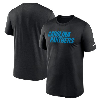 Футболка Carolina Panthers Nike Black Primetime Legend Wordmark Performance
