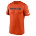 Футболка Chicago Bears Nike Orange Primetime Legend Wordmark Performance