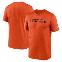 Футболка Cincinnati Bengals Nike Orange Primetime Legend Wordmark Dri-FIT