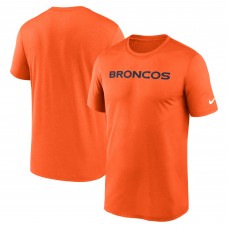 Футболка Denver Broncos Nike Orange Primetime Legend Wordmark Performance