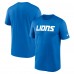 Футболка Detroit Lions Nike Blue Primetime Legend Wordmark Performance