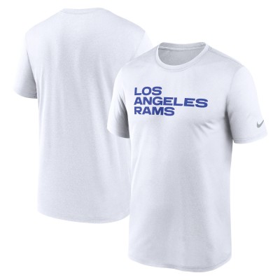 Los Angeles Rams Nike White Primetime Legend Wordmark Performance T-Shirt