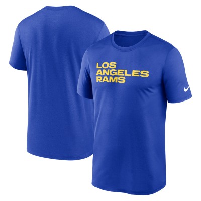 Los Angeles Rams Nike Royal Primetime Legend Wordmark Performance T-Shirt