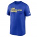 Los Angeles Rams Nike Royal Primetime Legend Wordmark Performance T-Shirt