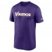 Minnesota Vikings Nike Purple Primetime Legend Wordmark Performance T-Shirt